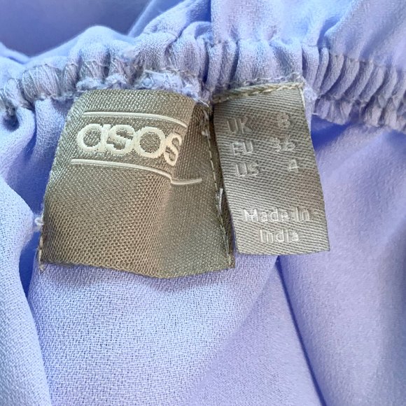 ASOS Periwinkle Peasant Dress - Picture 4 of 6